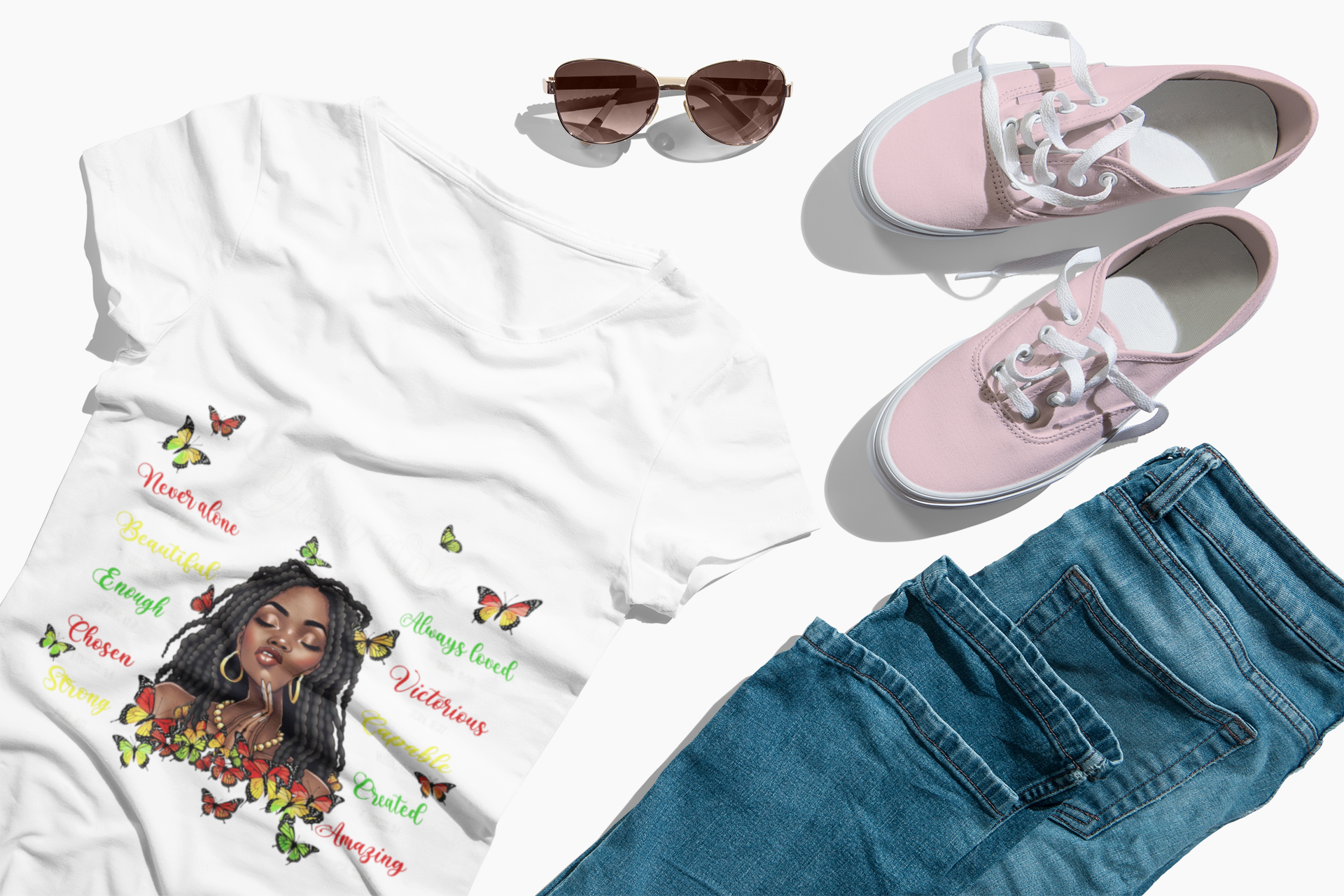 Women's Empowering Butterfly Tee