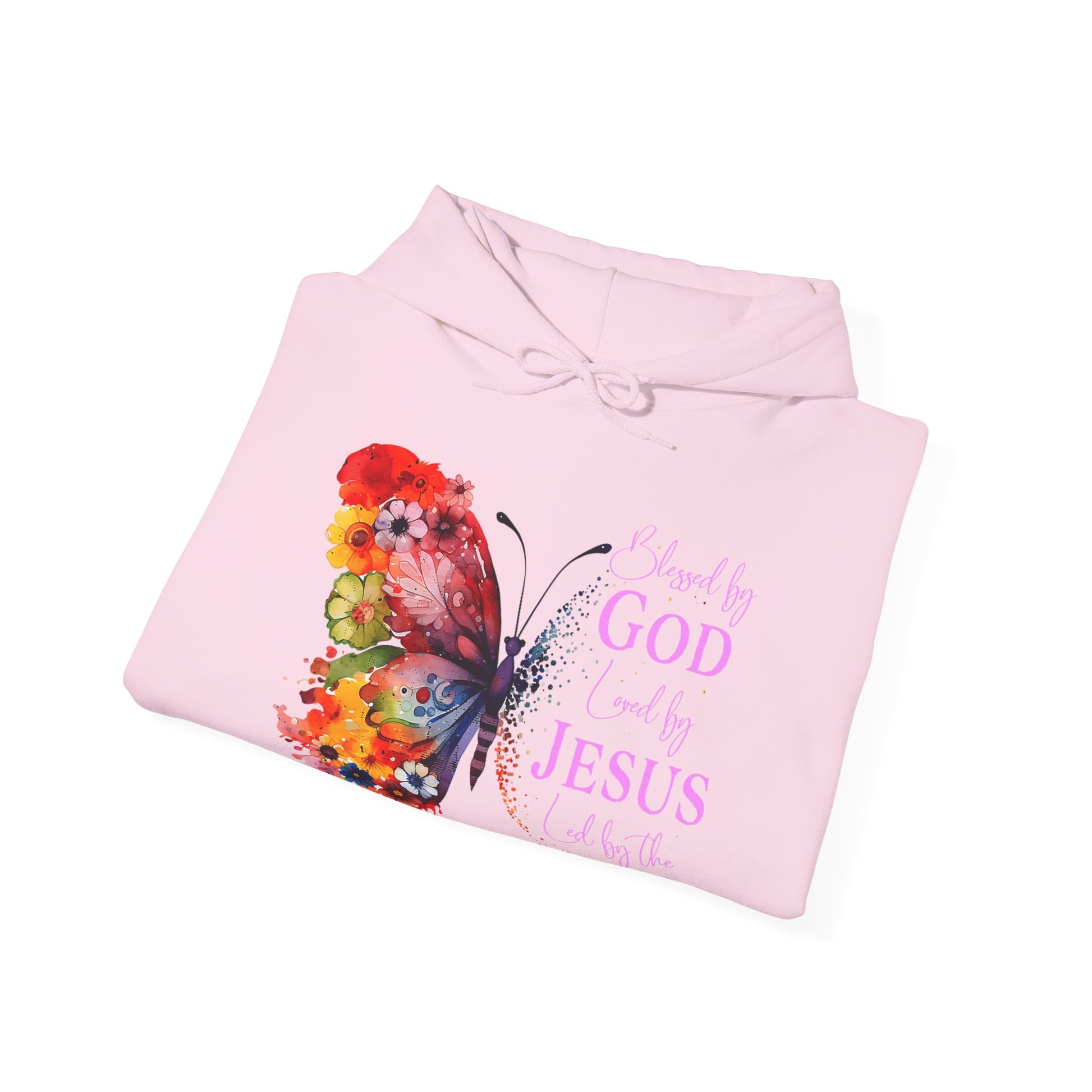 Colorful Butterfly Inspirational Hoodie | Jesus and Spirit Sweatshirt