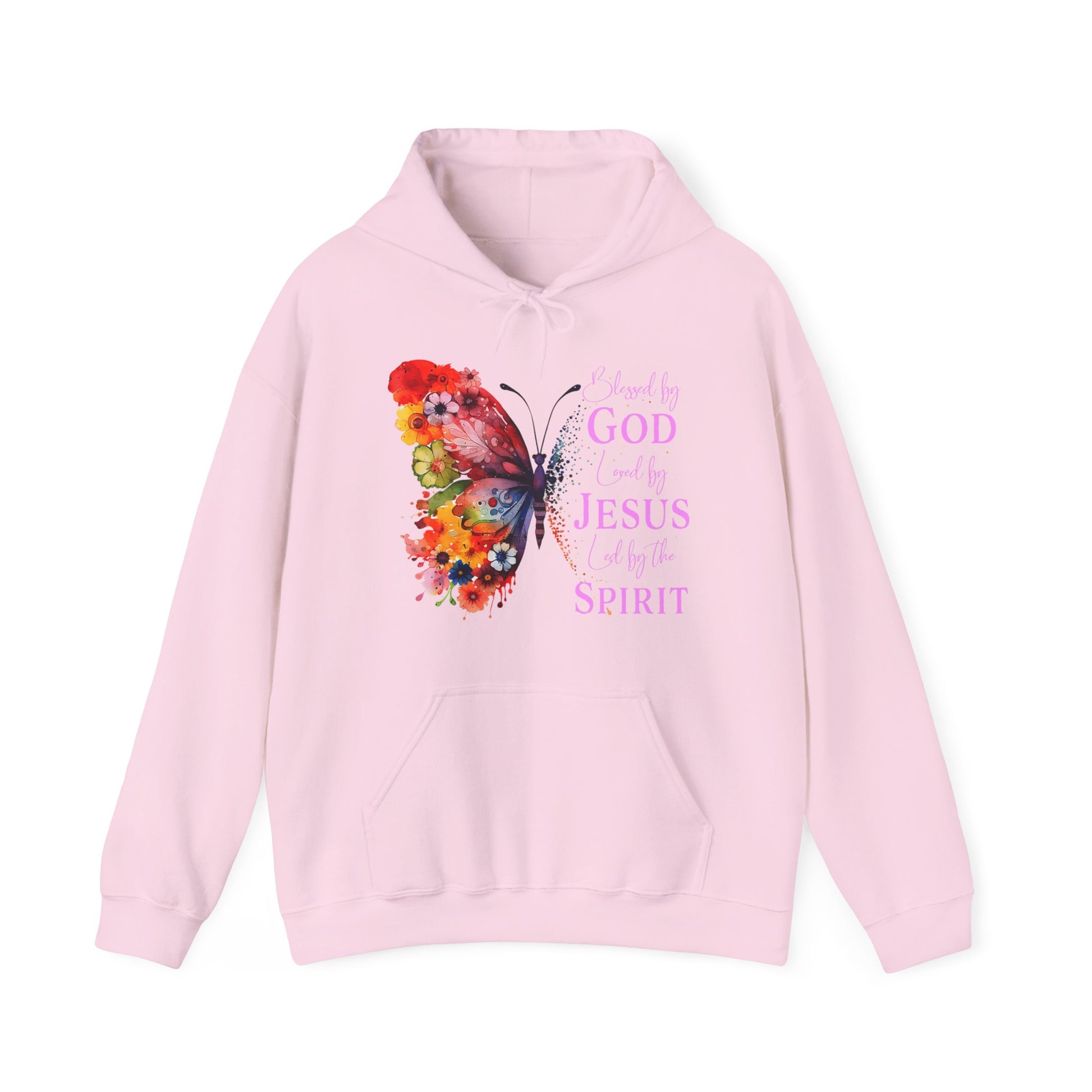 Colorful Butterfly Inspirational Hoodie | Jesus and Spirit Sweatshirt