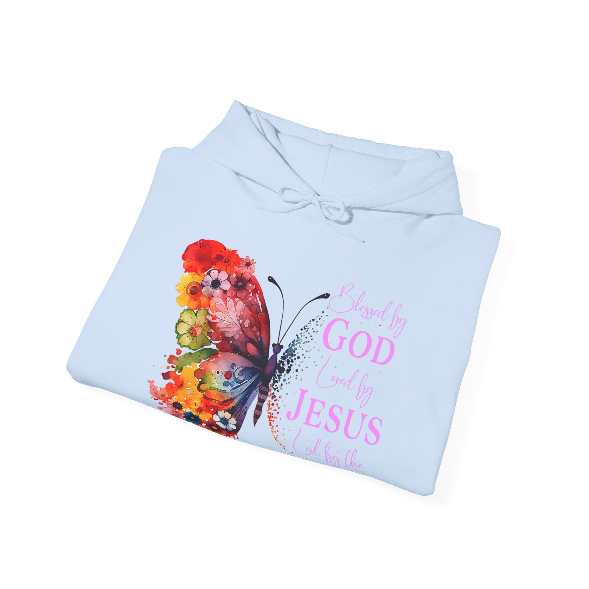 Colorful Butterfly Inspirational Hoodie | Jesus and Spirit Sweatshirt